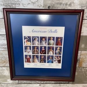 Classic American Dolls Framed Stamp Collection
